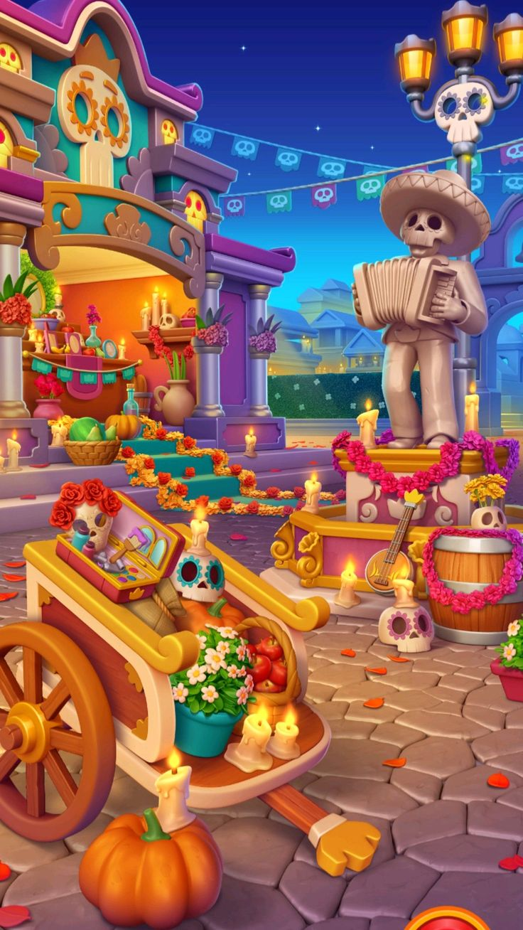 Cozy room decoration scene
